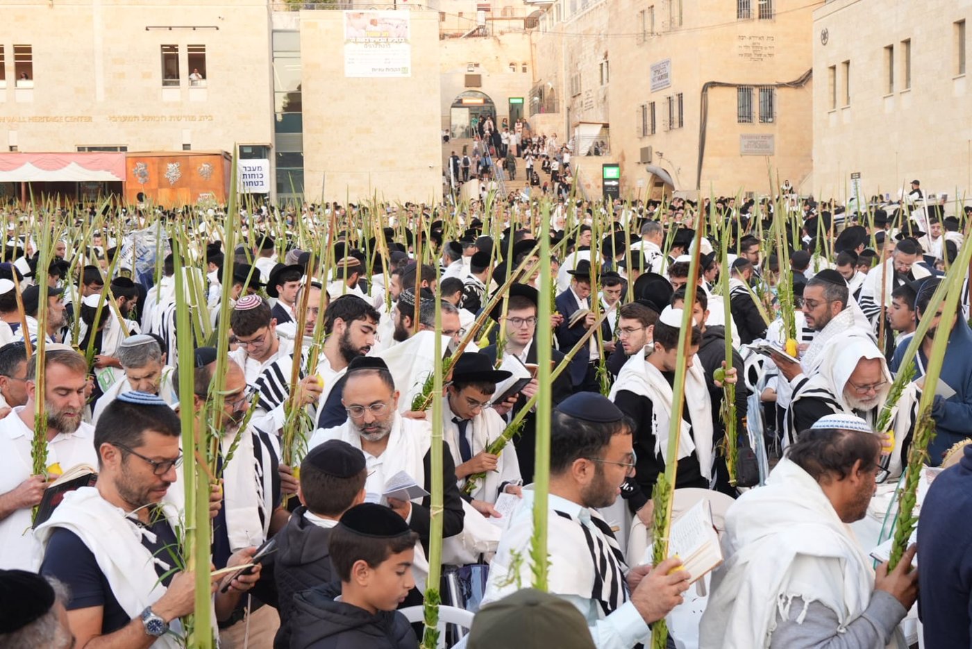 תיעוד: גלרייה אומנותית מרהיבה מהושענא רבא בכותל 