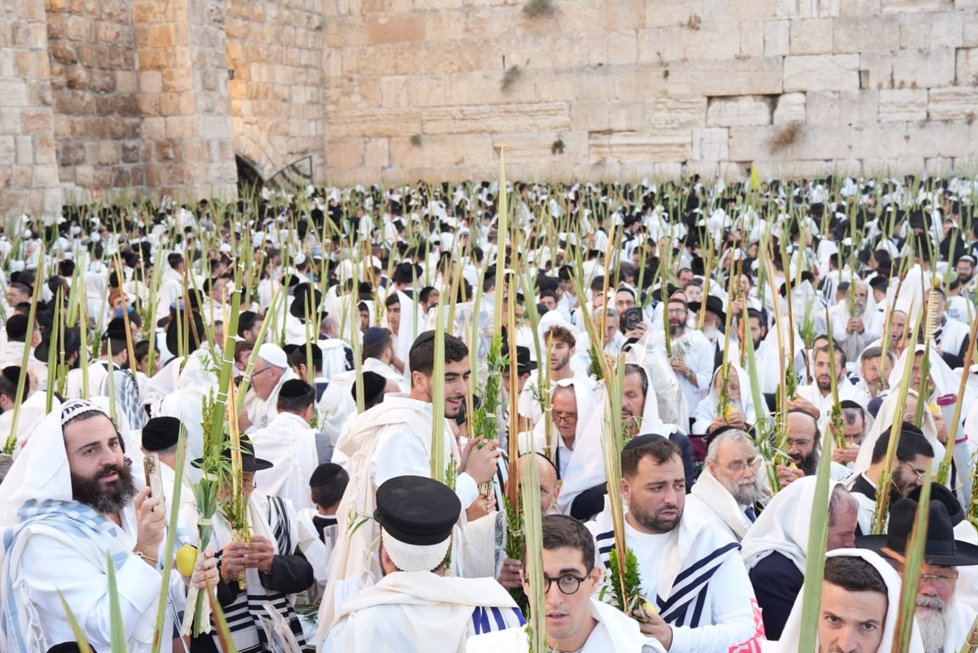 תיעוד: גלרייה אומנותית מרהיבה מהושענא רבא בכותל 