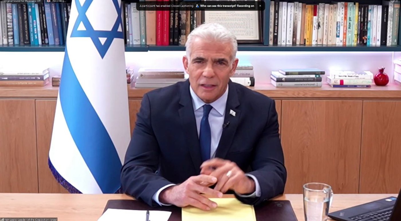 יאיר לפיד בשיחת התדרוך