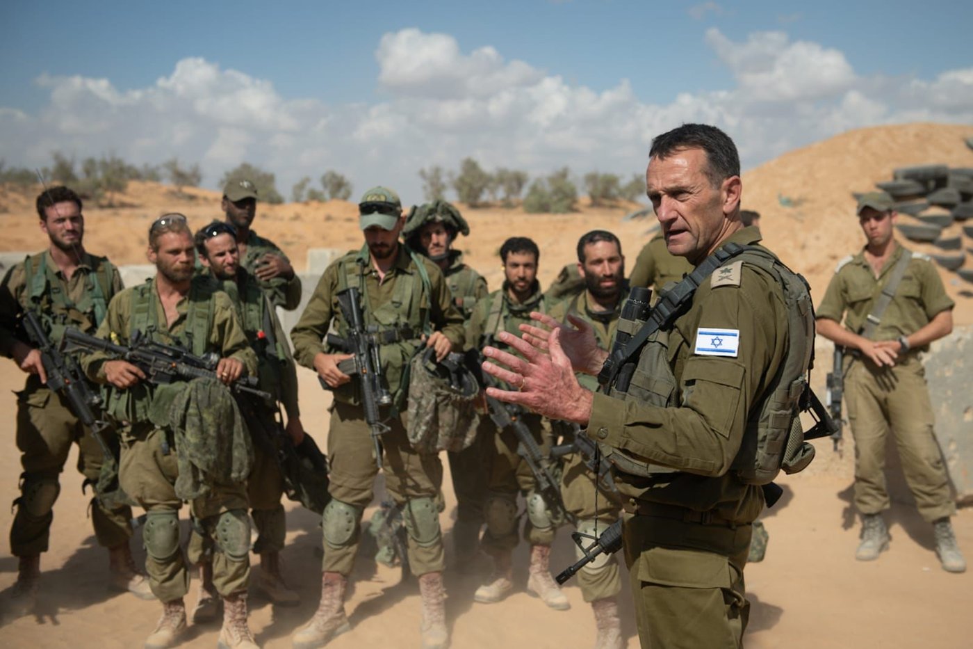 הרמטכ"ל עם הלוחמים בדרום