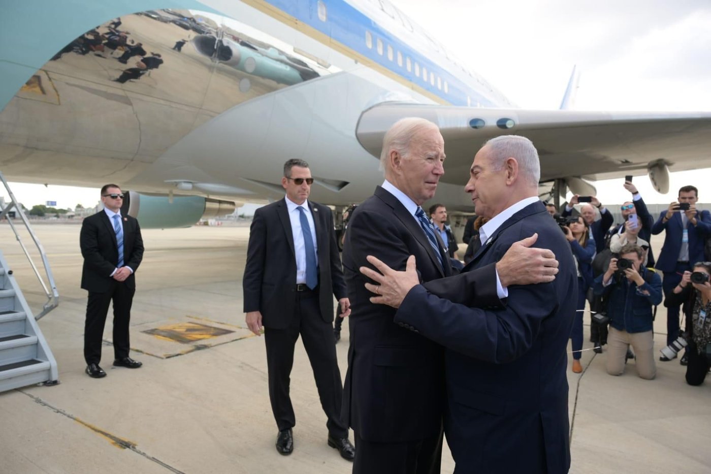 ביידן ונתניהו בנתב"ג
