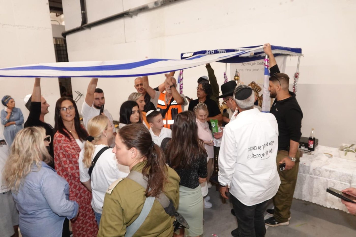 במחנה הצבאי על גבול הצפון: ברית מילה לבנו של לוחם צה"ל