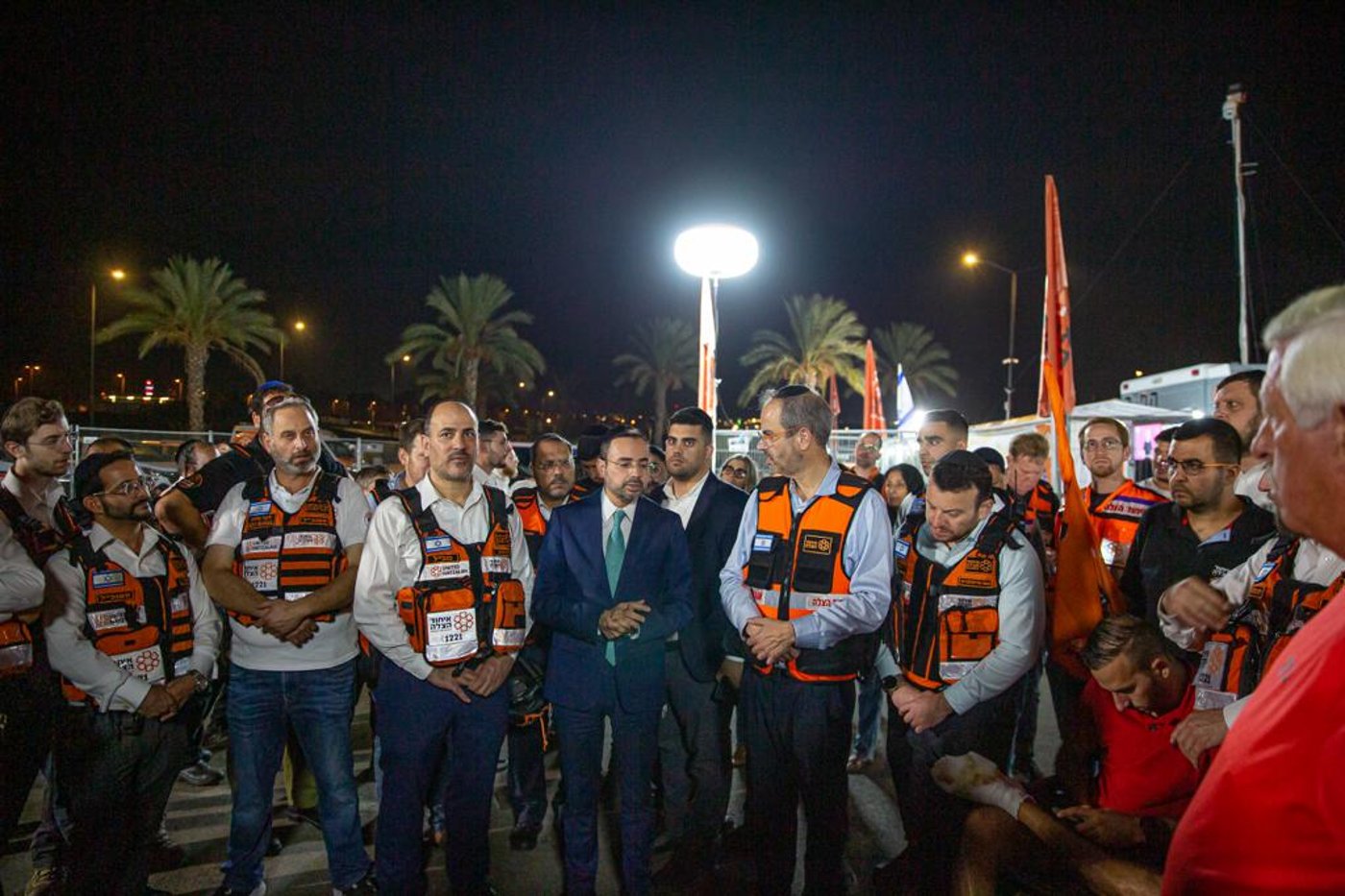 שר הבריאות בביקור בשטח כינוס של איחוד הצלה בדרום