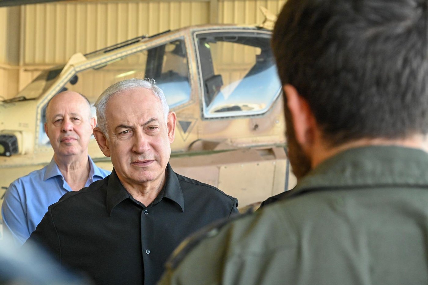 נתניהו בבסיס חיל האוויר