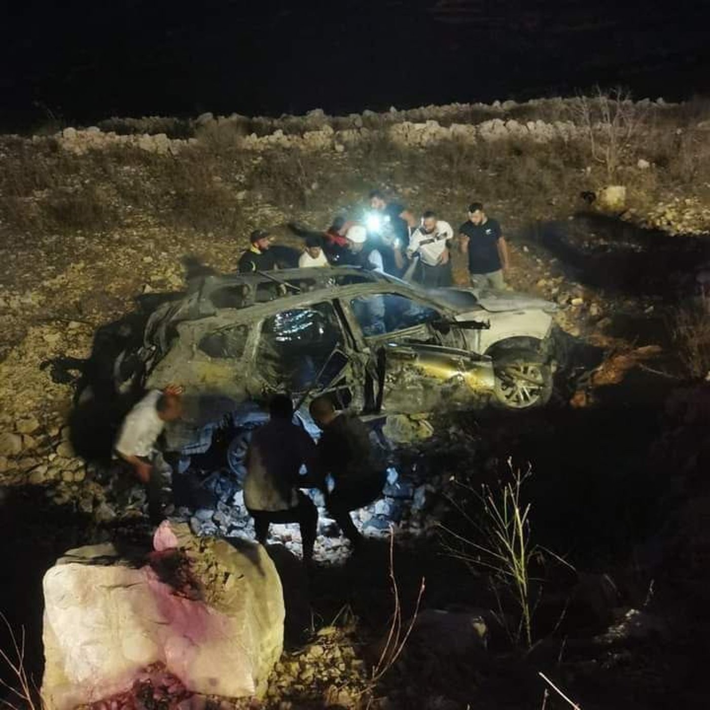 הרכב בו נסעו המחוסלים בלבנון