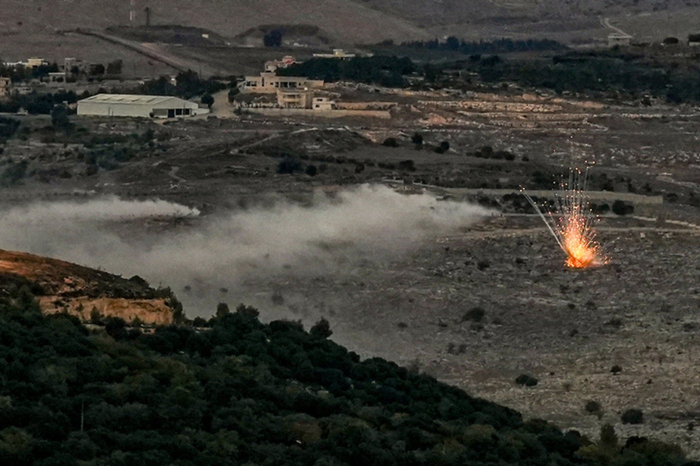 חילופי אש בגבול לבנון