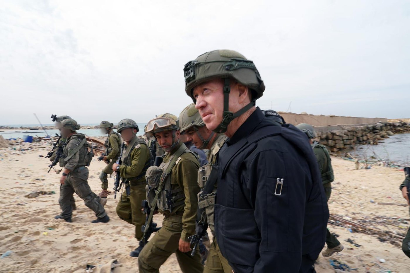 גלנט בסיור בעזה