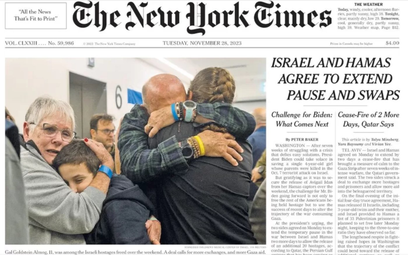 שער הניו יורק טיימס, הבוקר