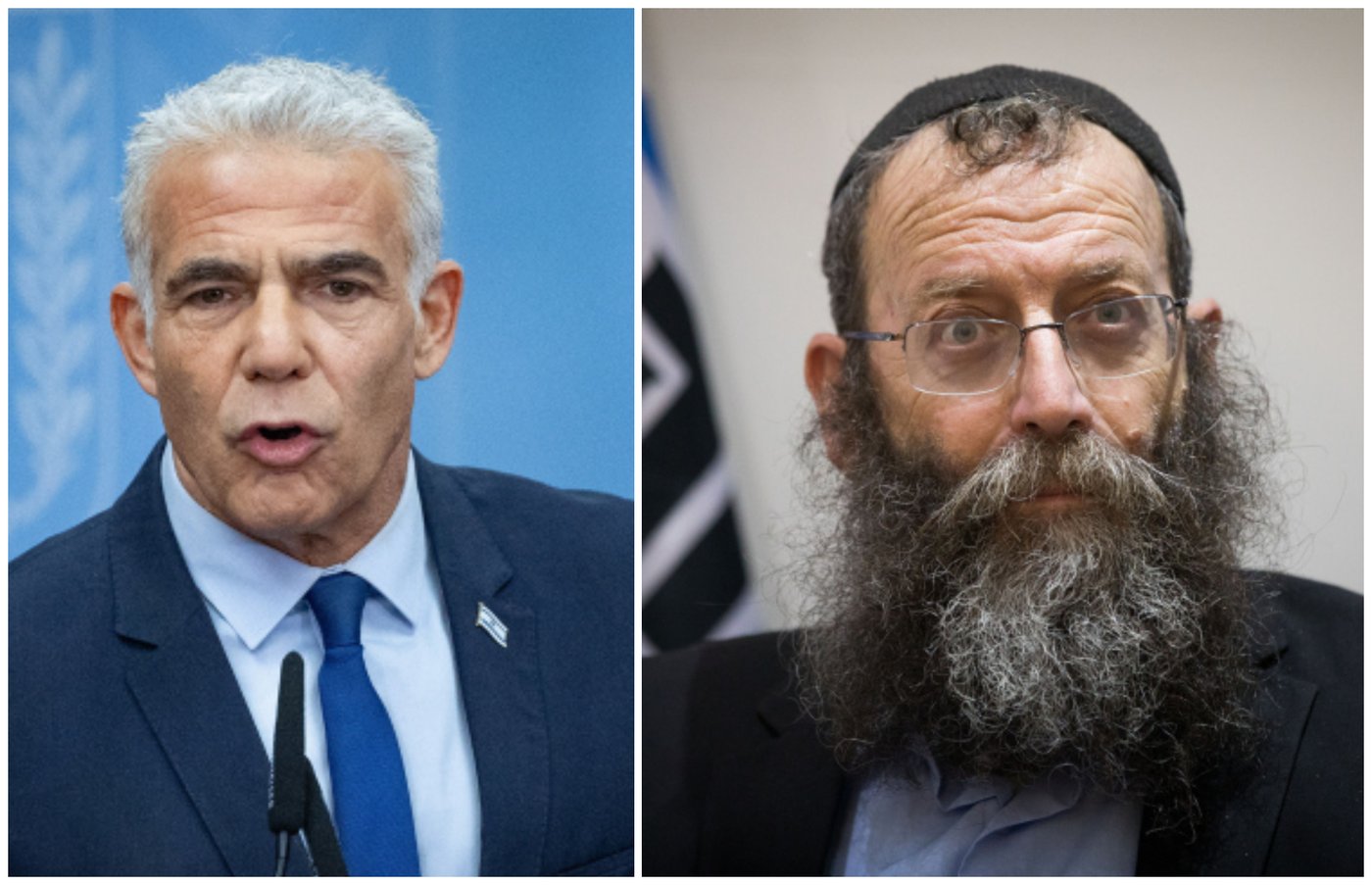 ברוך מרזל ממארגני המצעד ויאיר לפיד