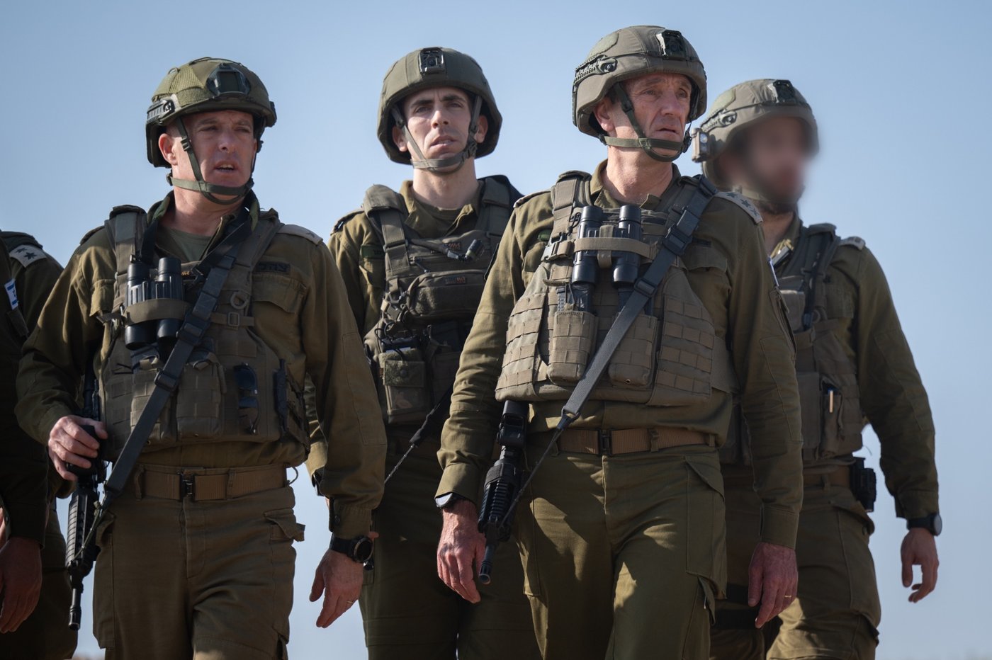 סיור הרמטכ״ל עם מפקד אוגדת עזה בגבול ובתוך הרצועה