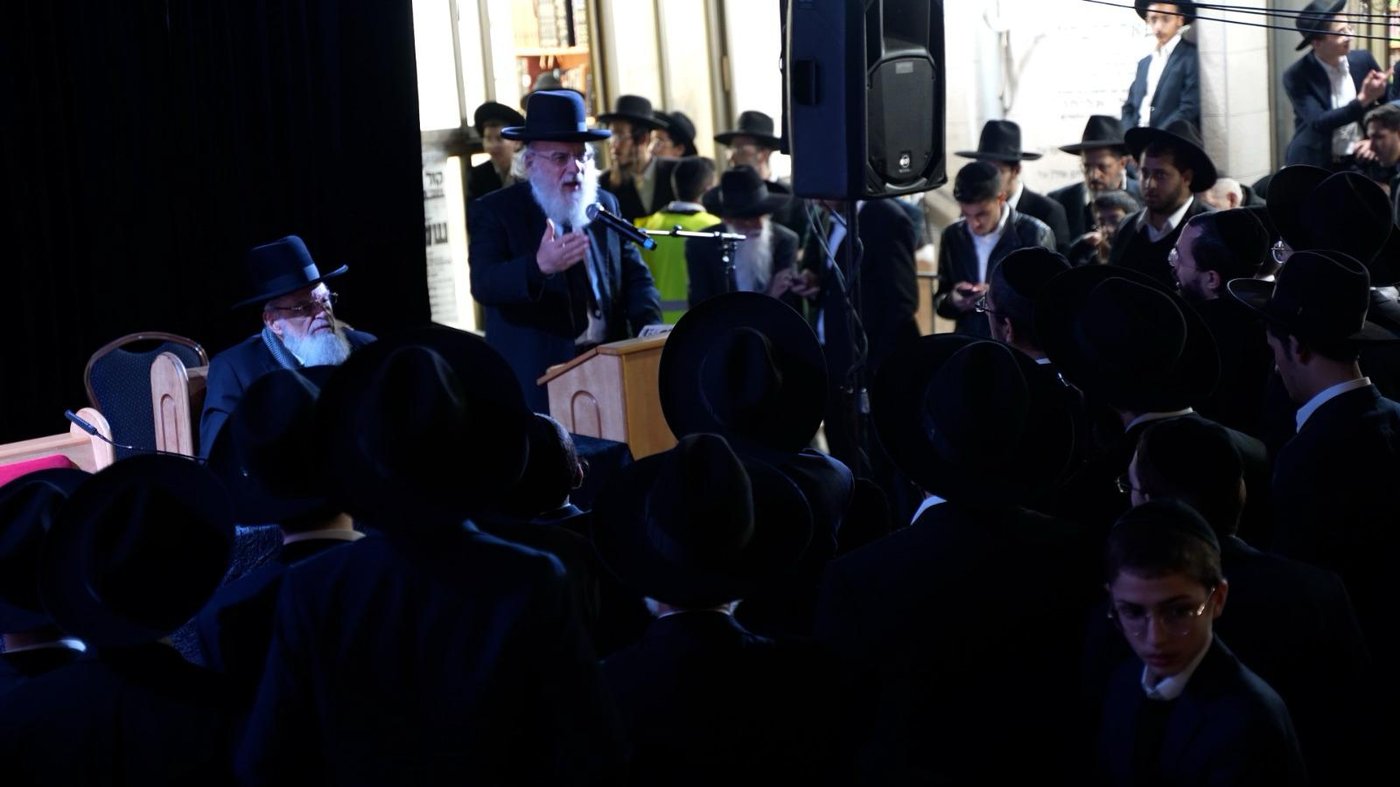 העצרת לזכרו של הגר"ש בעדני