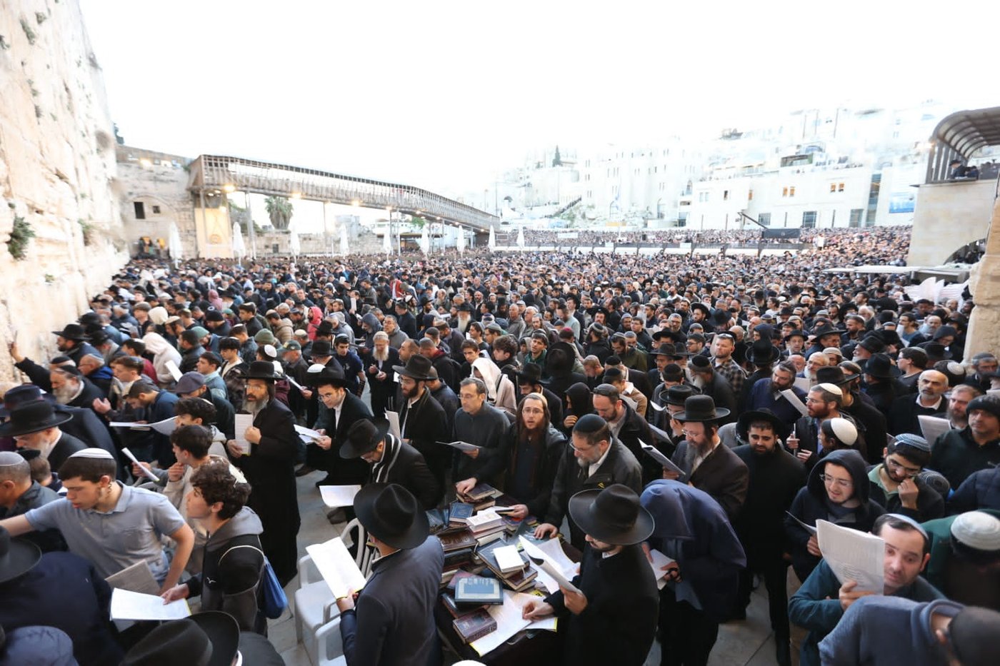 סיכום עצרת התפילה בכותל להשבת החטופים משבי חמאס