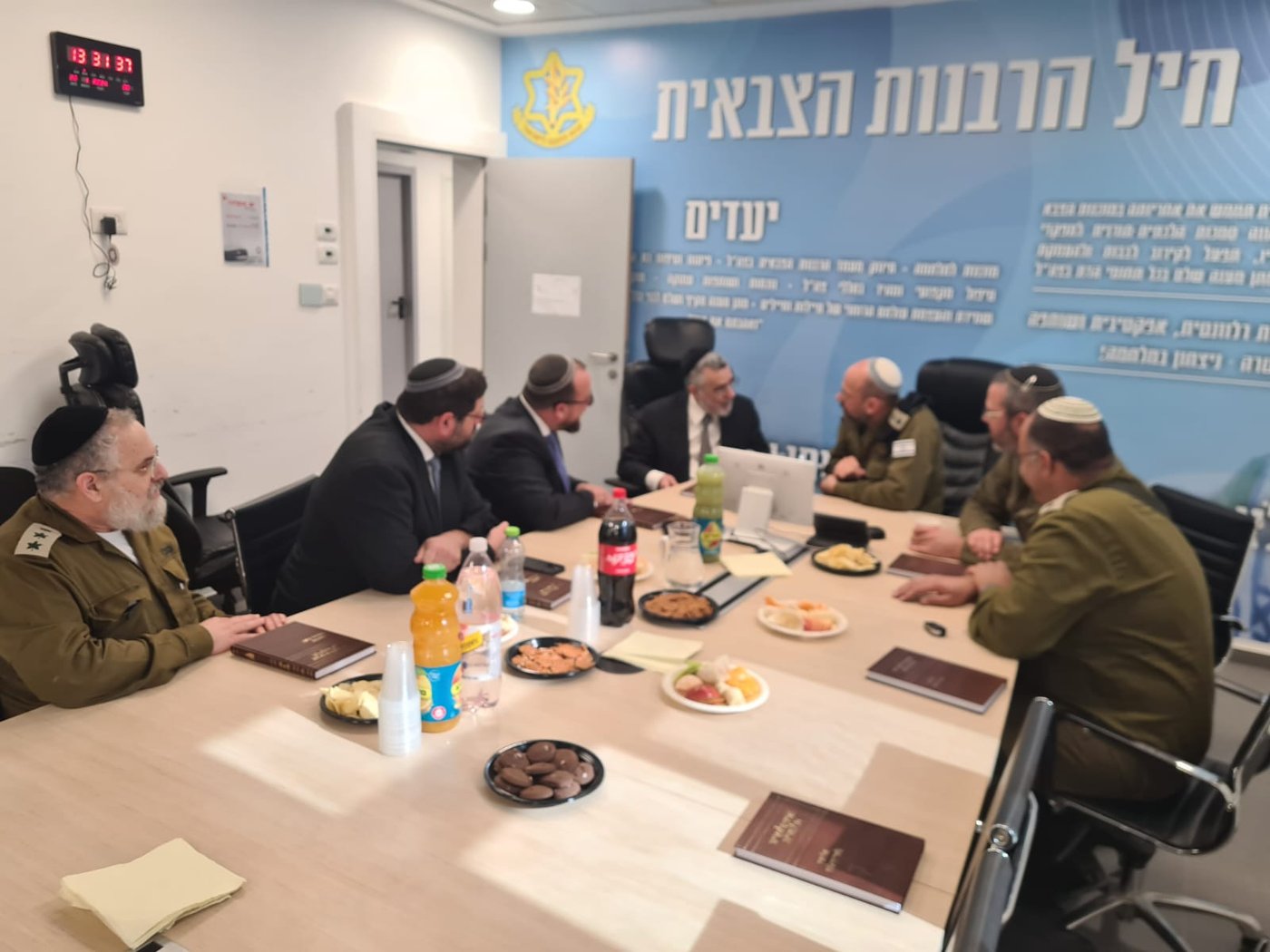 דיון מקצועי של אנשי הרבנות הצבאית
