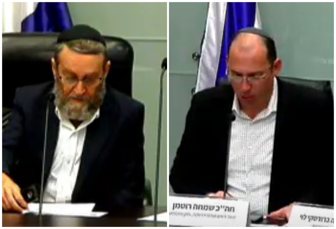 הח"כים רוטמן וגפני, הבוקר