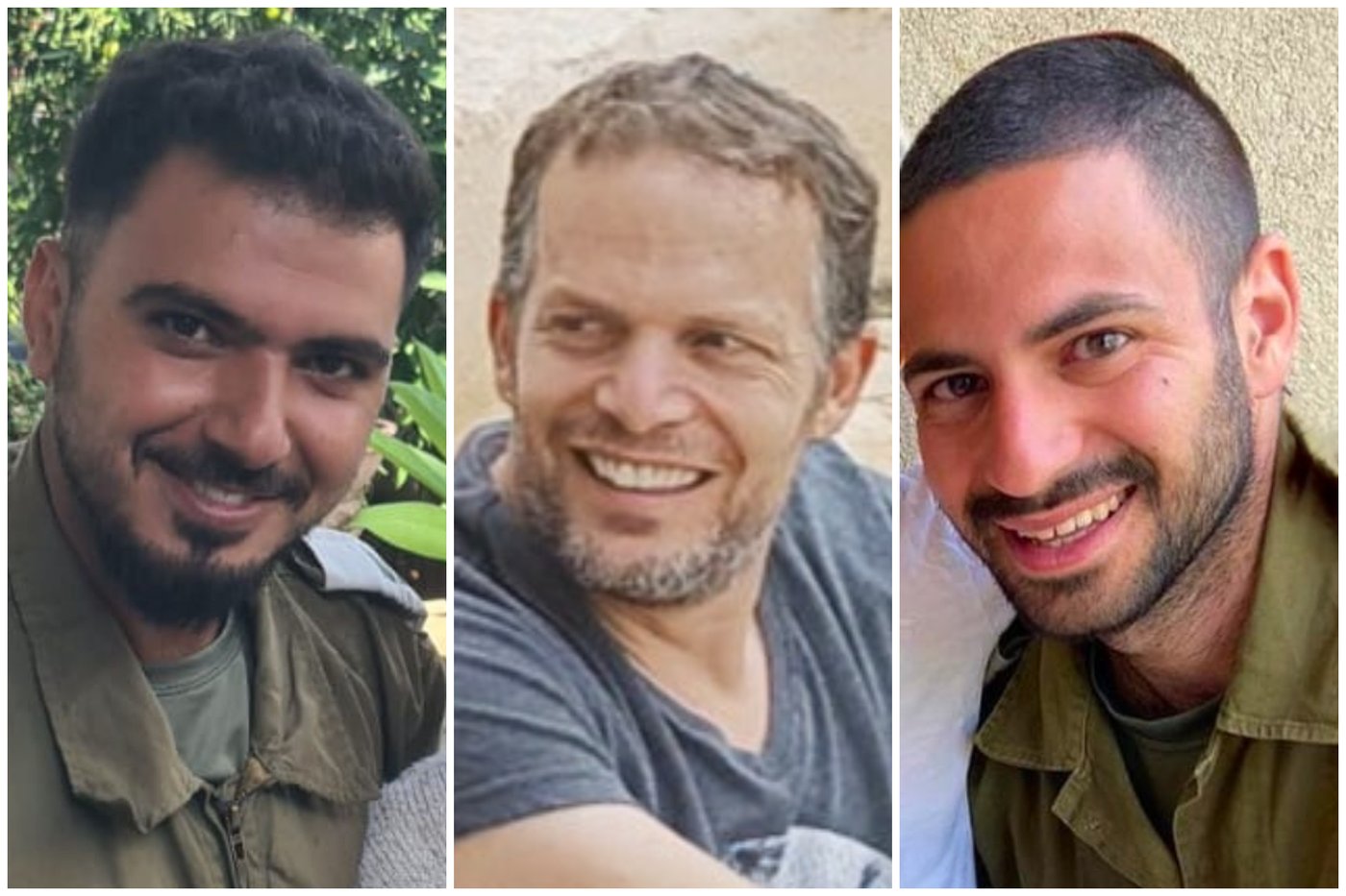 סרן (במיל') גבריאל שני ז"ל, רס"ב (במיל') יובל ניר ז"ל ורס"ן (במיל') נצר שמחי ז"ל
