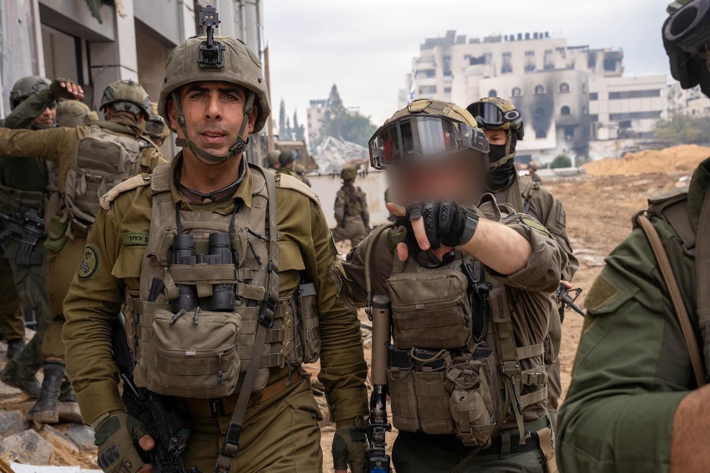 תא"ל איצק כהן בפעילות ברצועה