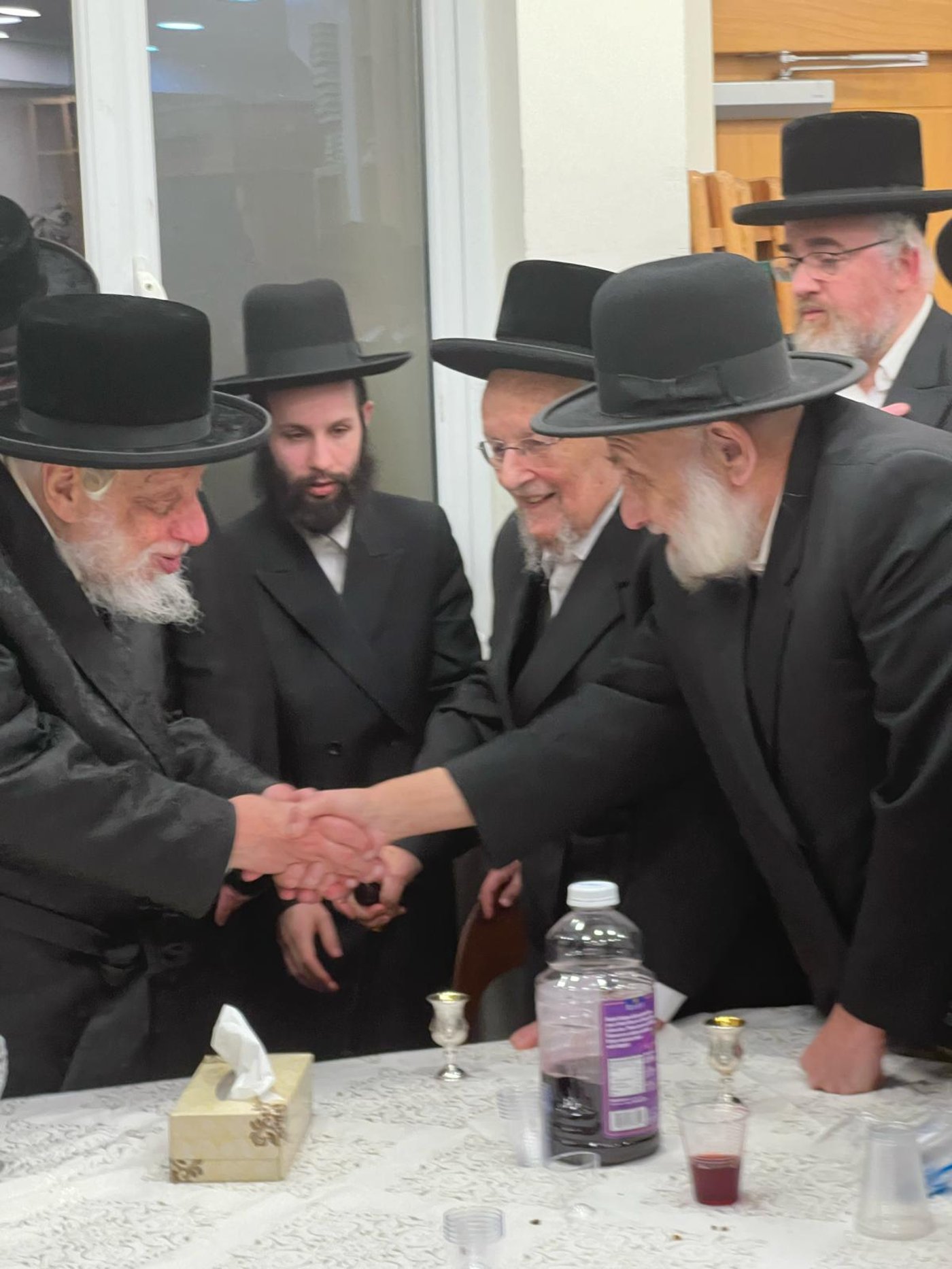 זקן אדמור"י רוזין האדמו"ר מקופשניץ בביקור בלונדון