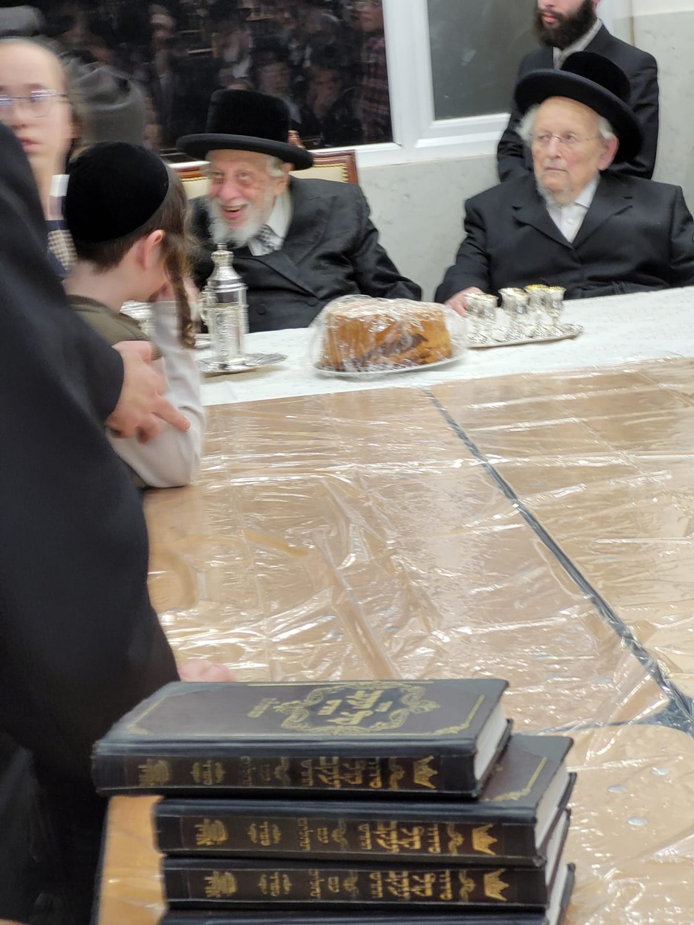 זקן אדמור"י רוזין האדמו"ר מקופשניץ בביקור בלונדון