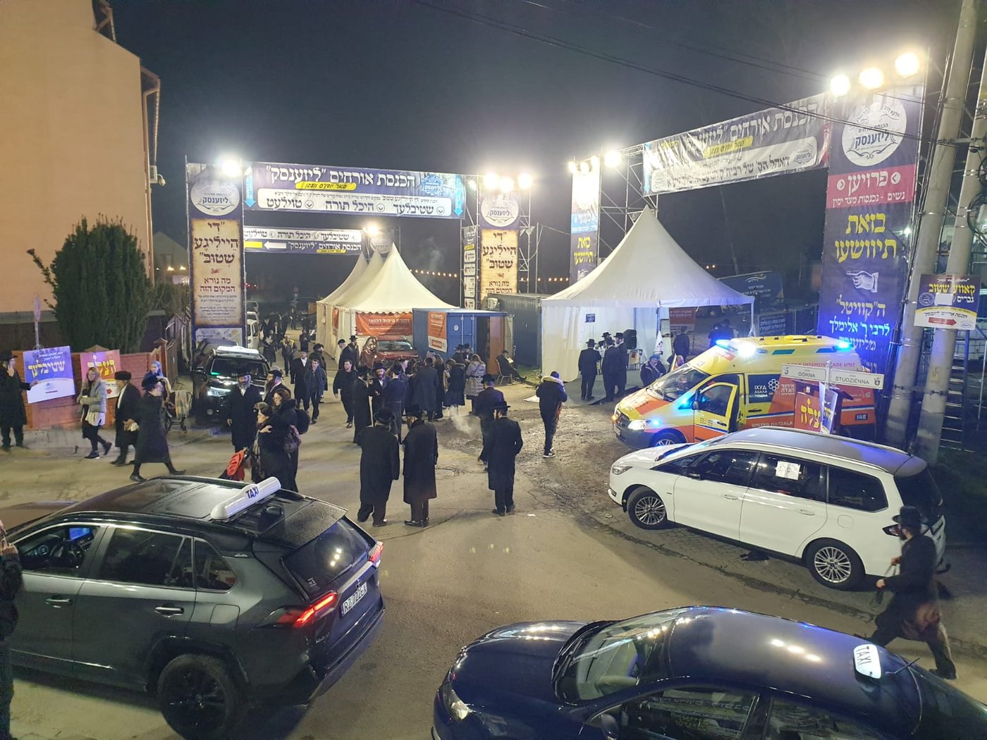 מאות מתפללים קיבלו סיוע מאיחוד הצלה בליז'ענסק