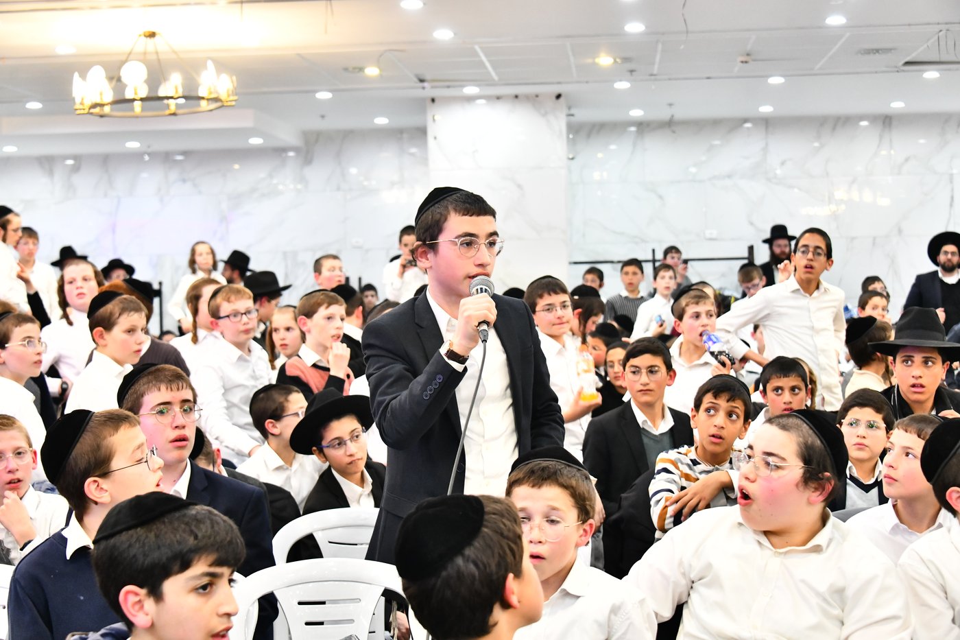 סיום מסכת כלים על ידי ילדי החמד לזכרו של הגר"ח קנייבסקי