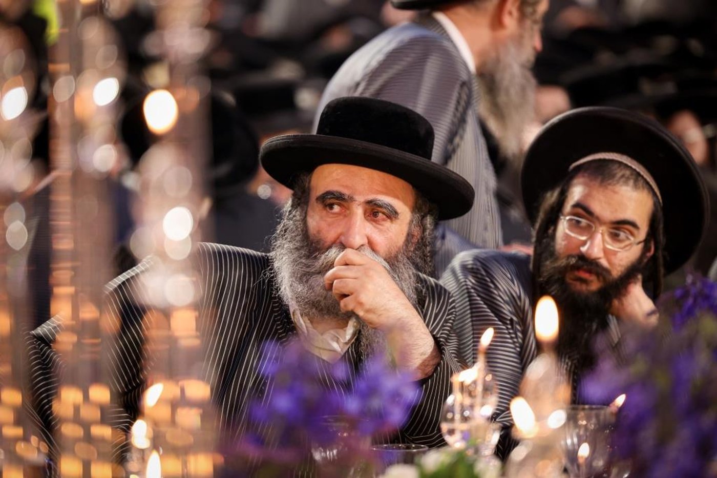 בראשות האדמו"ר: חסידי תולדות אהרן בסיום חצי הש"ס