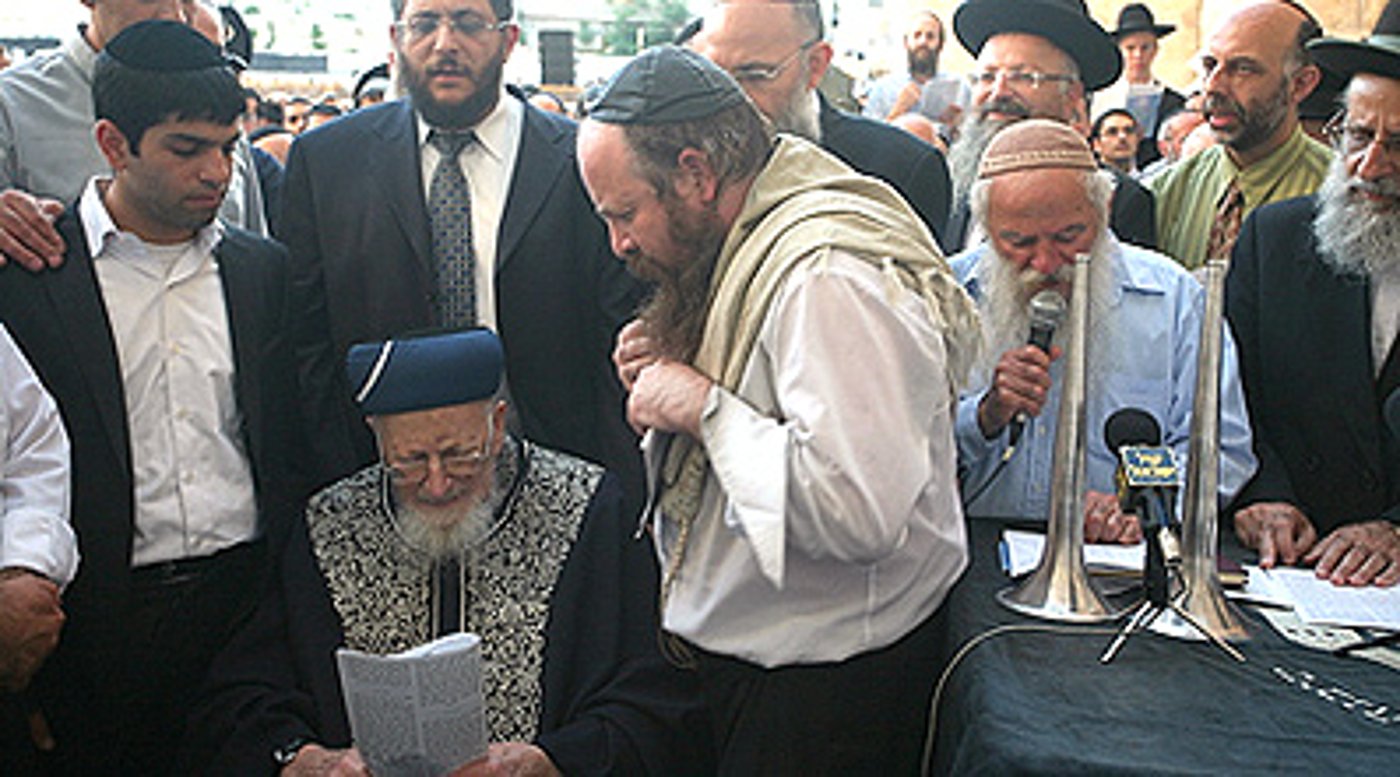 הגר"מ אליהו בעצרת.