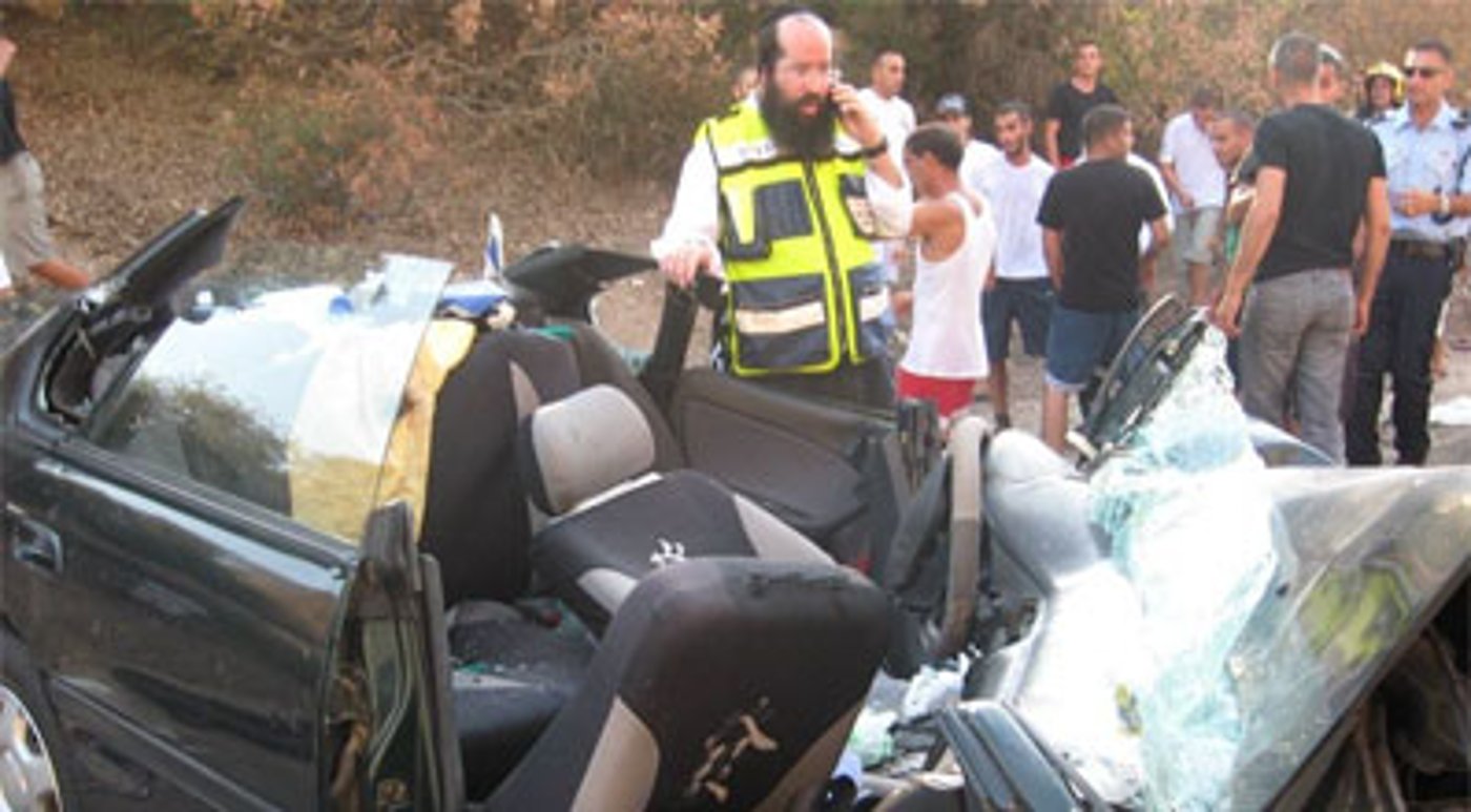 זירת התאונה.