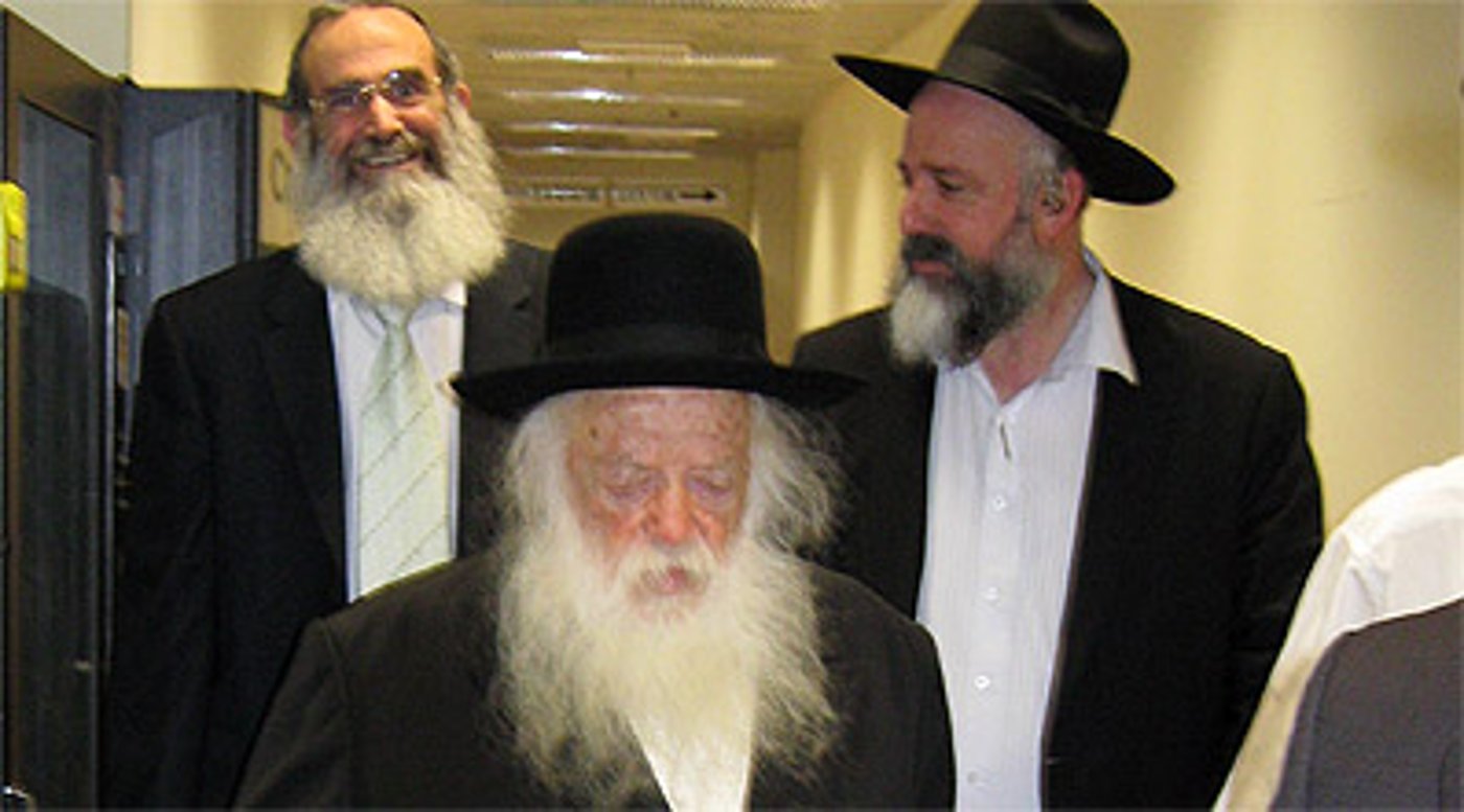 הגר"ח קנייבסקי עם הד"ר יורם ליוור.
