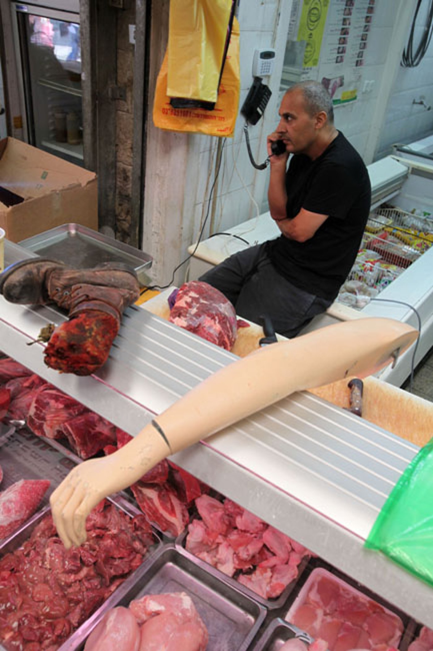"פיגוע" במחנה-יהודה: תרגיל בלבד