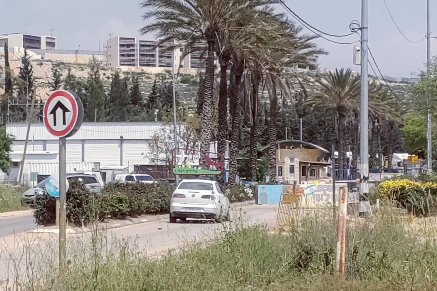 זירת האירוע בכניסה ליישוב שילה במועצה האזורית בנימין