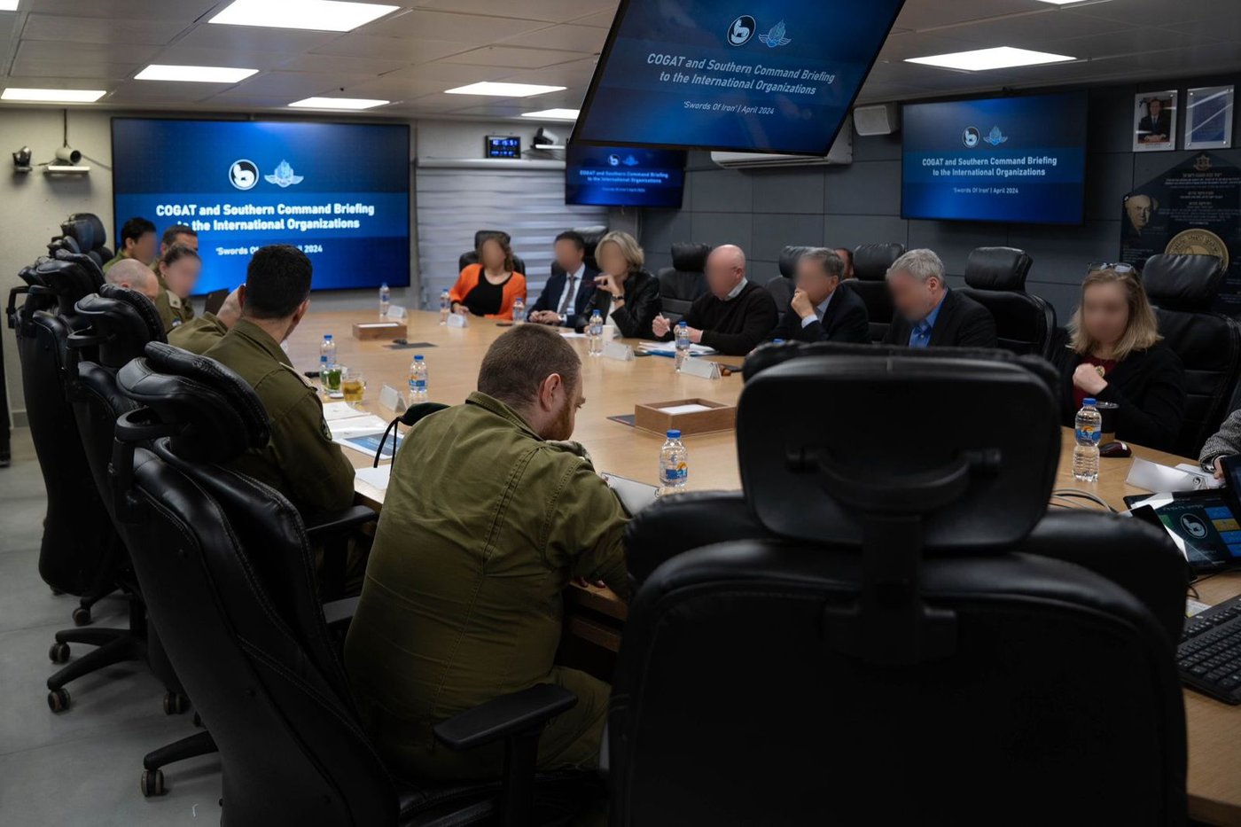 אלופי צה"ל נפגשו עם גורמי הסיוע ההומניטרי הבינלאומיים