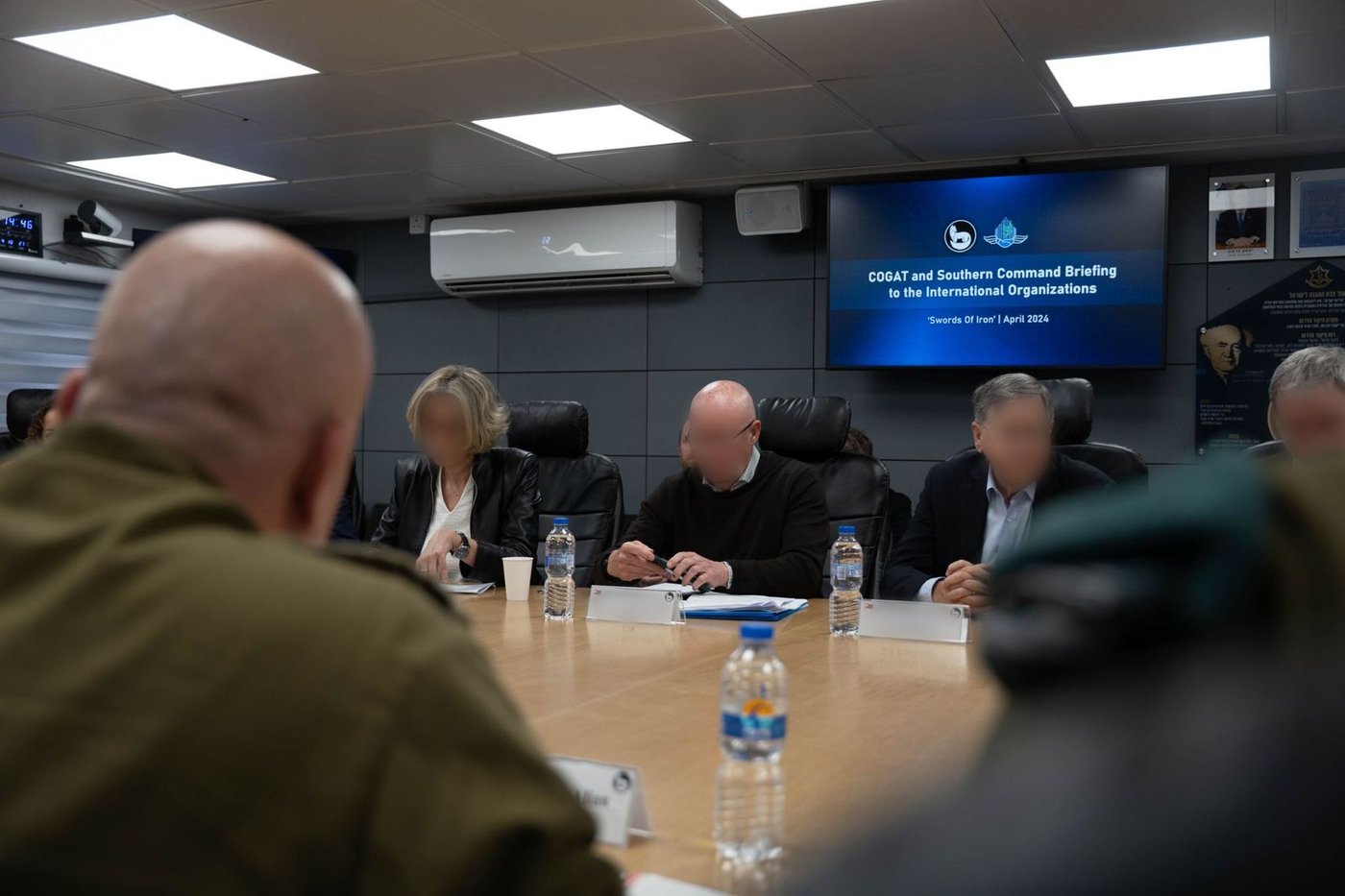 אלופי צה"ל נפגשו עם גורמי הסיוע ההומניטרי הבינלאומיים