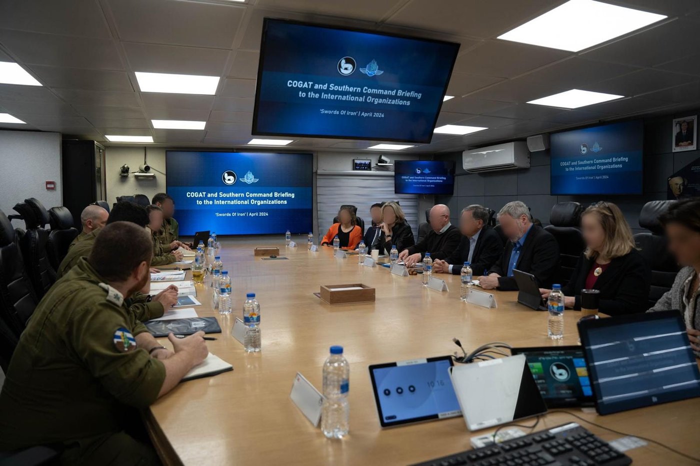 אלופי צה"ל נפגשו עם גורמי הסיוע ההומניטרי הבינלאומיים