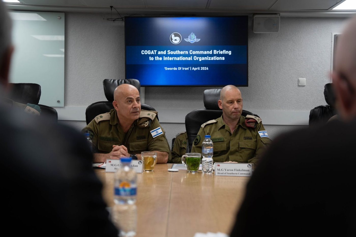 אלופי צה"ל נפגשו עם גורמי הסיוע ההומניטרי הבינלאומיים