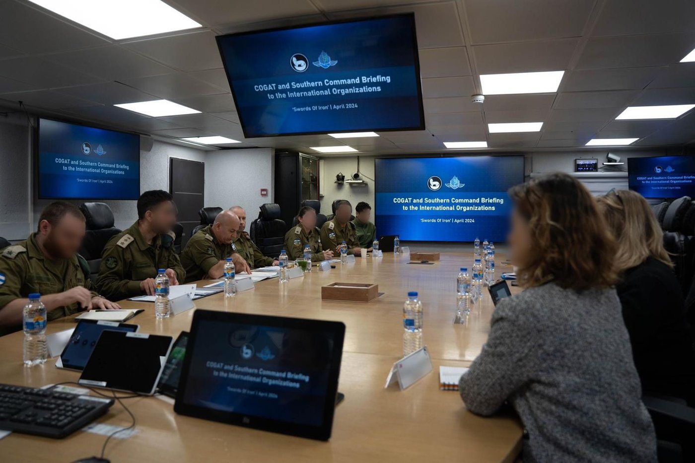 אלופי צה"ל נפגשו עם גורמי הסיוע ההומניטרי הבינלאומיים