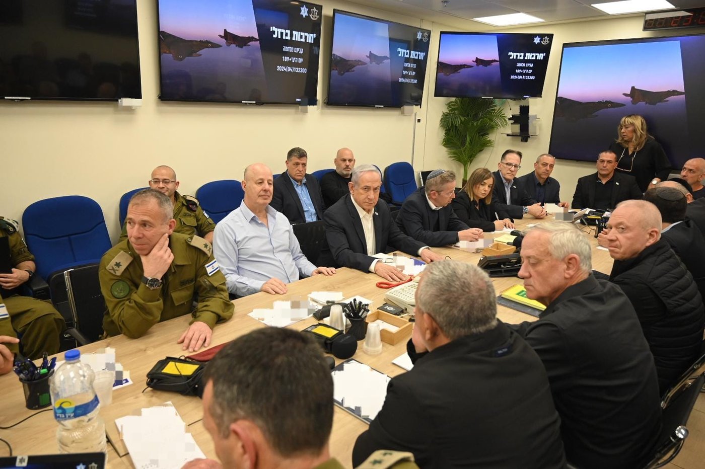 נתניהו והקבינט כעת