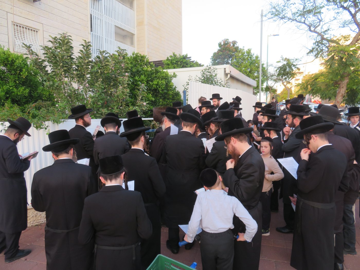 האדמו"ר מנדבורנה אלעד בברכת האילנות 