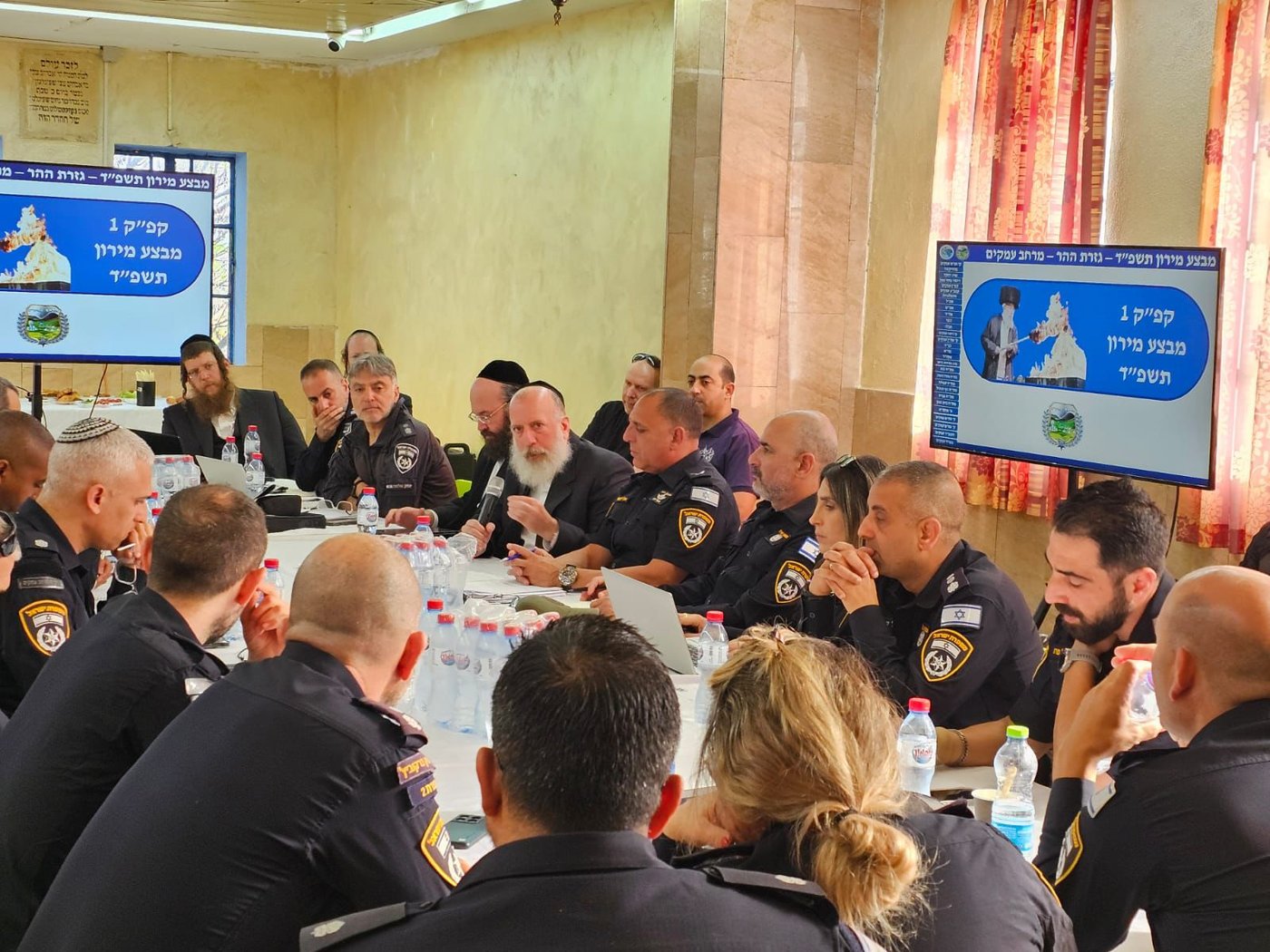 ההיערכות במירון להילולת הרשב"י בל"ג בעומר תשפ"ד