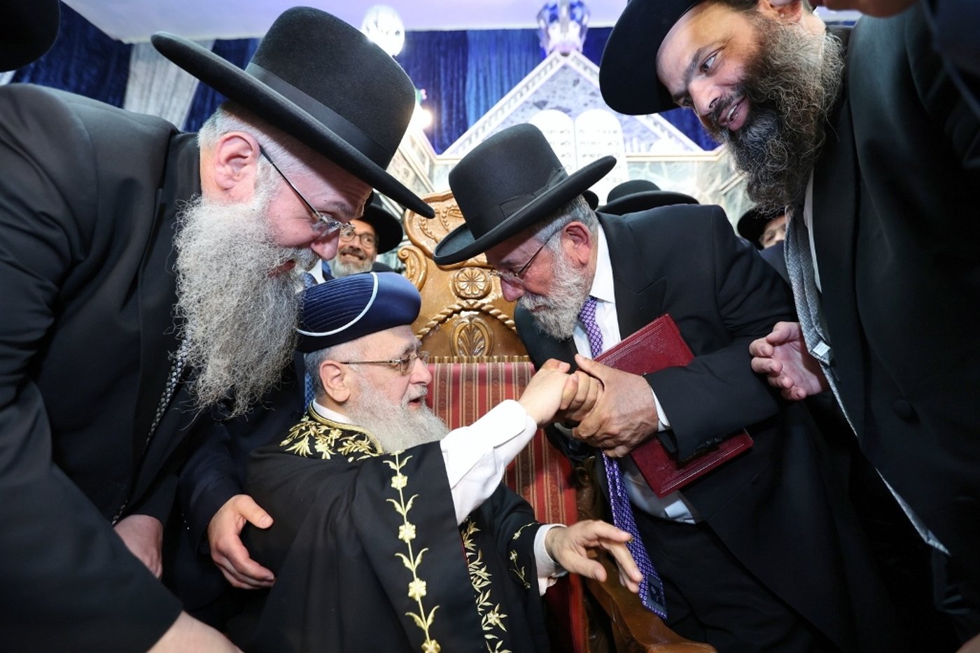 רבנים, אישי ציבור ועמך בית ישראל בהקבלת פני רבו לראש"ל