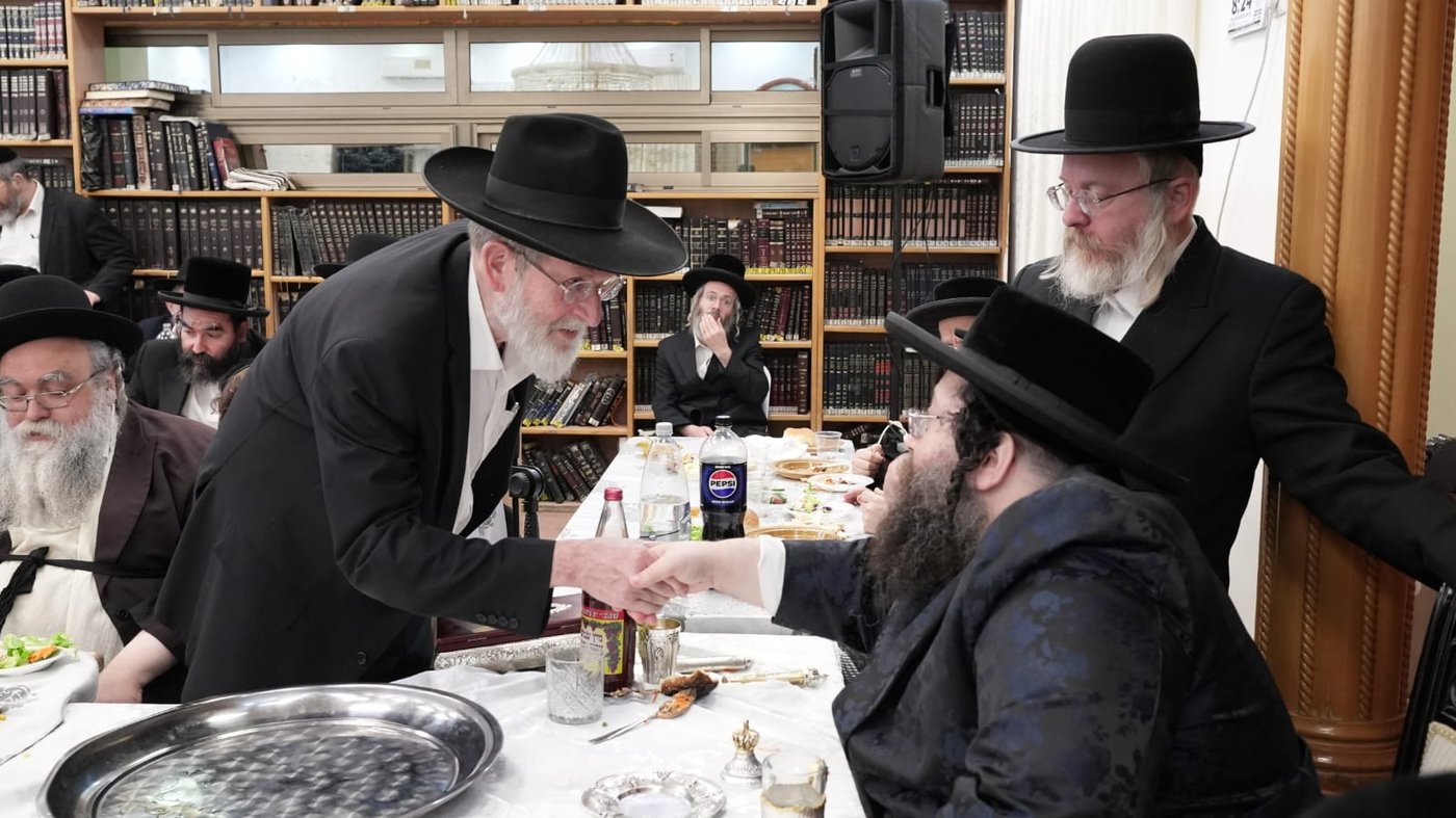 האדמו"ר מזימגראד בטיש הילולא