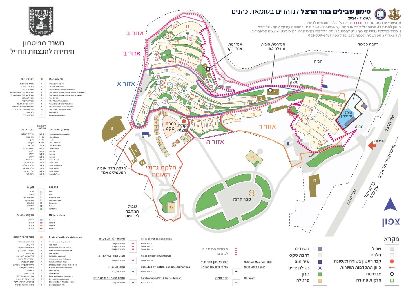 משרד הביטחון הכשיר לראשונה שביל גישה לכהנים בהר הרצל