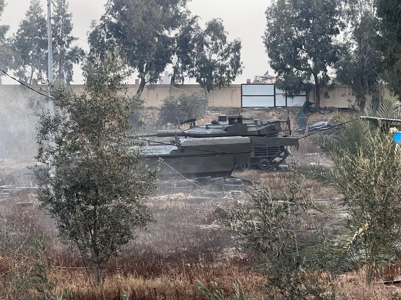 דגם דמוי טנק שאיתרו כוחות צוות הקרב של חטיבת גבעתי במוצב חמאס