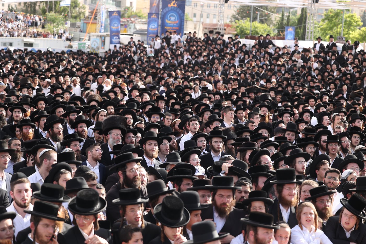 הילולת הרשב"י בחצר ההילולא במתחם שמעון הצדיק בירושלים