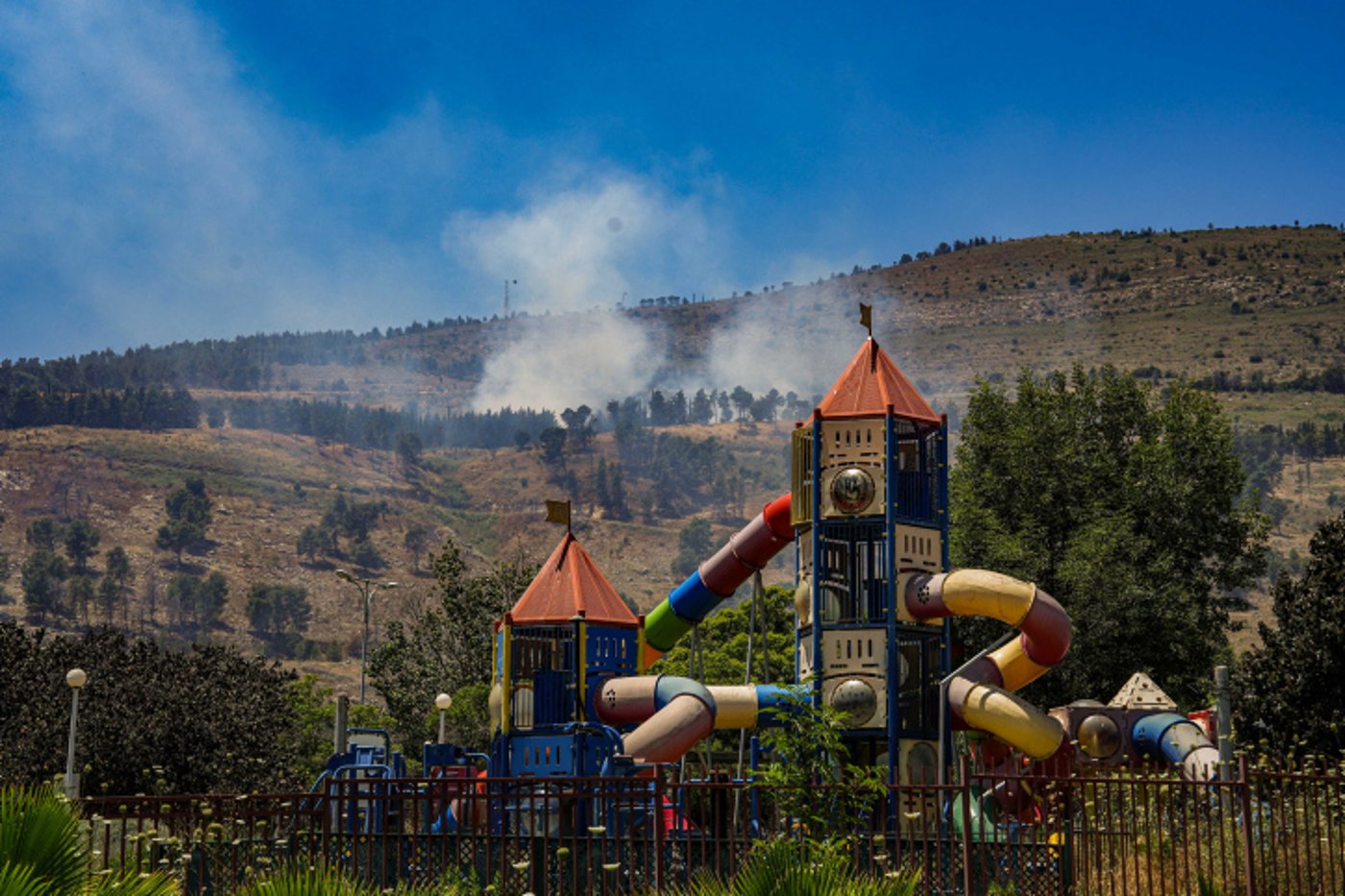 נפילת רקטה ששוגרה מלבנון