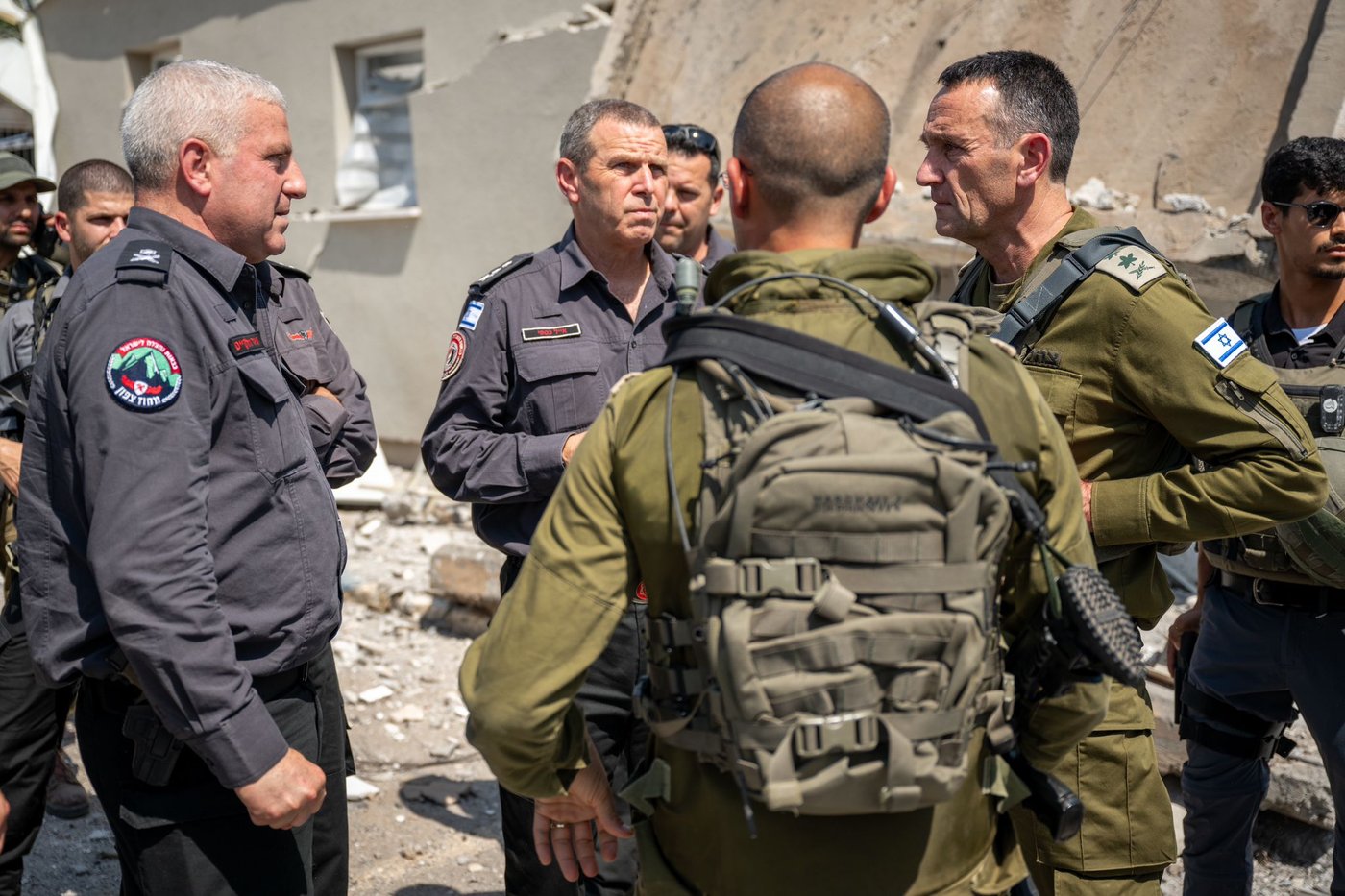 סיור הרמטכ"ל ובכירי כבאות והצלה בצפון הארץ