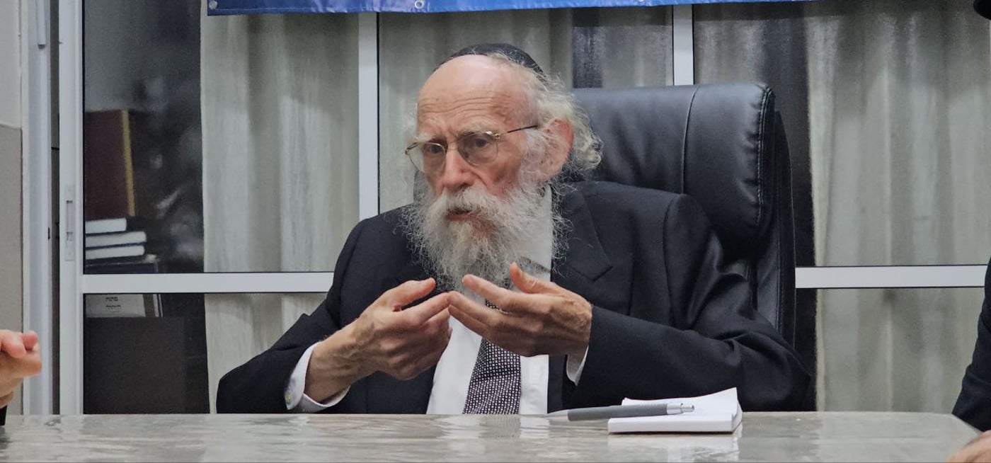 הגאון רבי שמעון גלאי זעק ביסוד המכינה: "כואב לי על כל ילד שהולך לאיבוד" | תיעוד