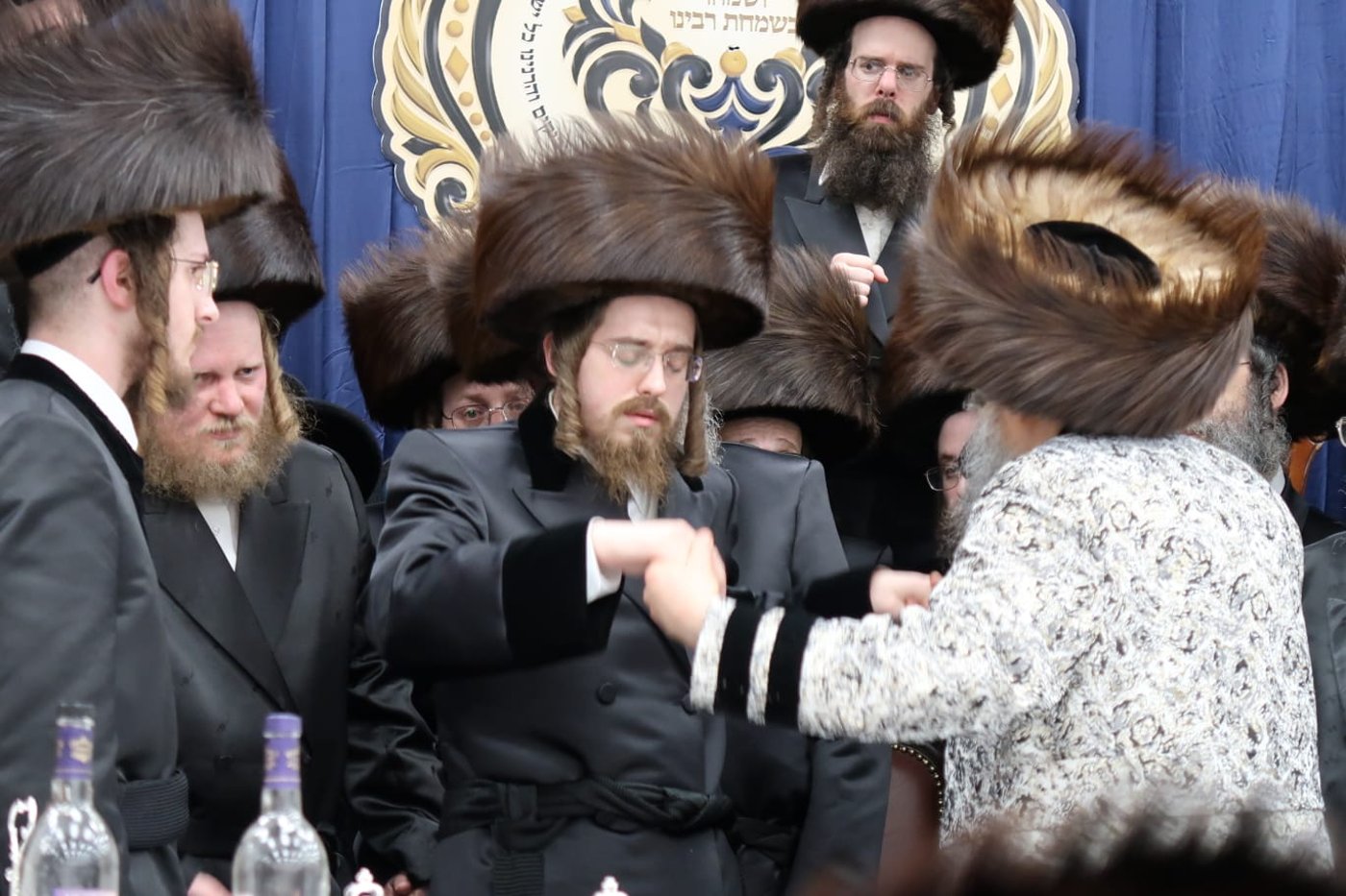 דוד הכלה האדמו"ר מסאדיגורה בהופעתו לשמחה