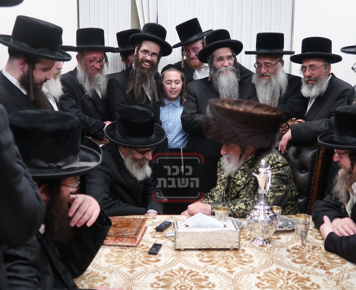 האדמו"ר מויז'ניץ בביקור אצל האדמו"ר מרחמסטריווקא