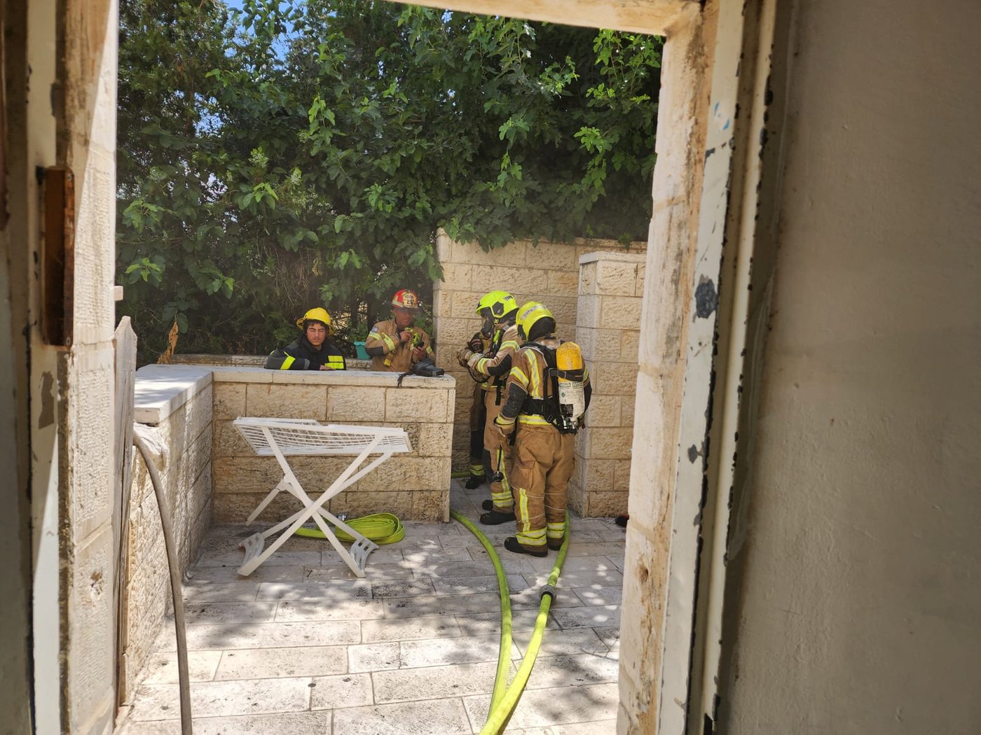 השריפה בישיבת שארית יעקב בשכונת הר נוף בירושלים