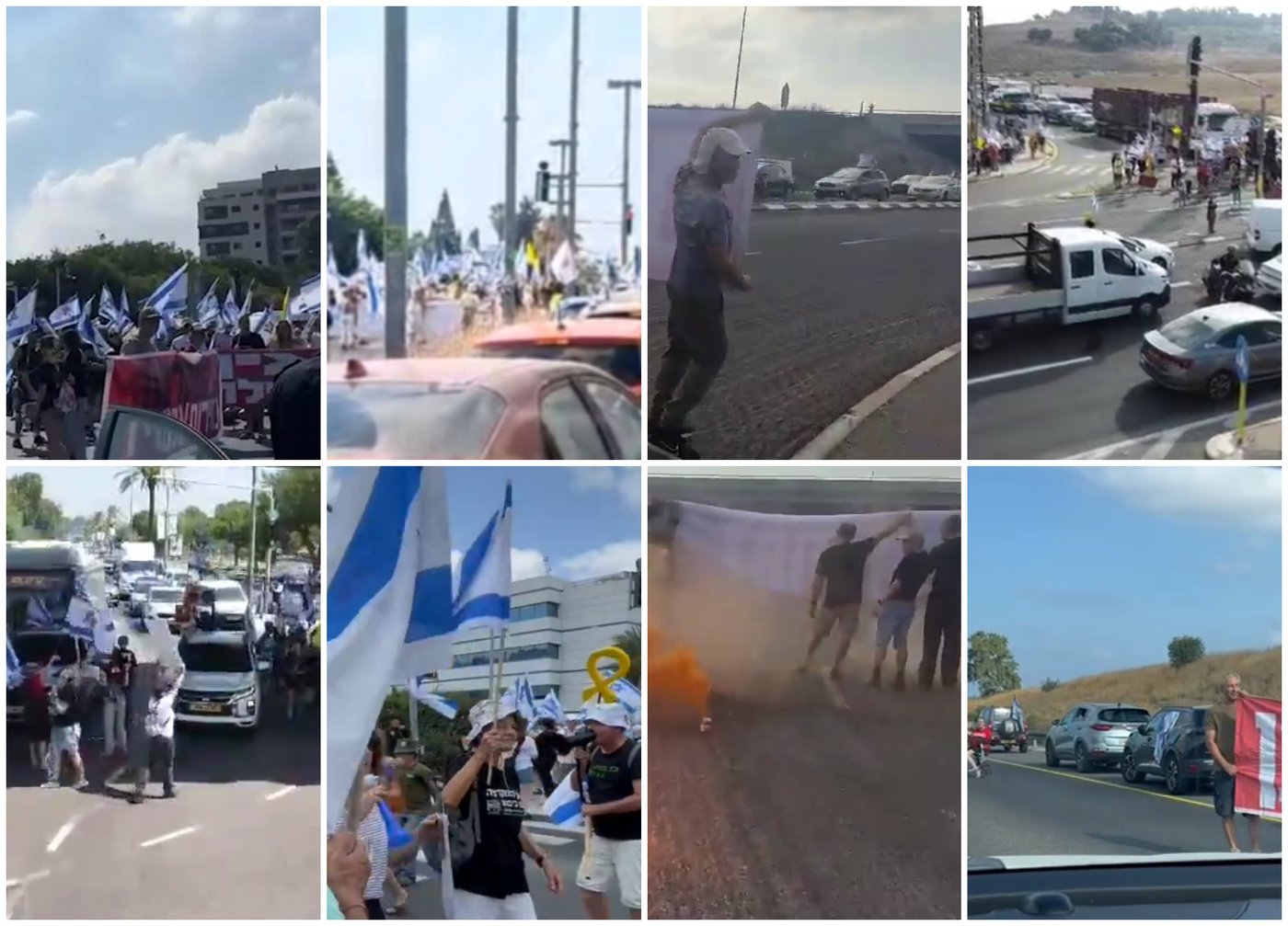ההפגנות עם קומץ קטן שחסם כבישים. אך גם זה לא גרם לשיבוש אמיתי